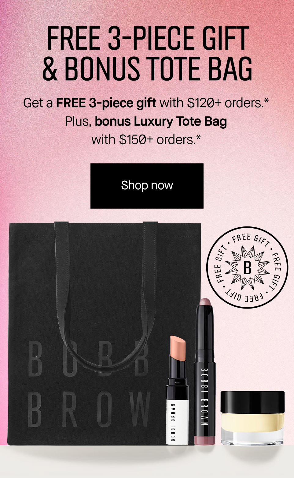 FREE 3-PIECE GIFT & TOTE BAG